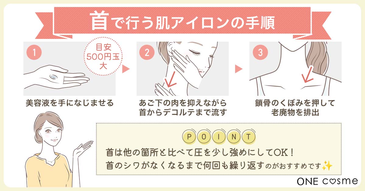 肌アイロンのやり方④首